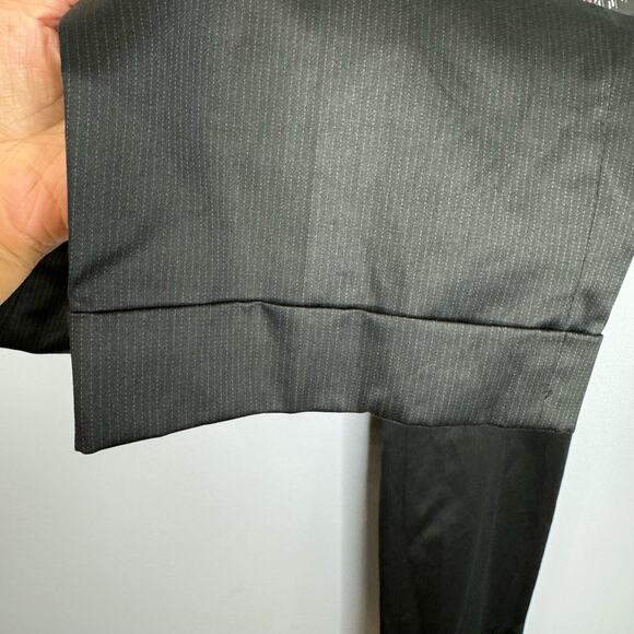 STELLA MCCARTNEY Pinstriped Cotton Blend Cuffed-Hem Cropped Pants EU 40 M - Picture 6 of 12